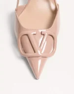 Valentino VLogo Signature Patent Leather Slingback Pump 80Mm - Image 3